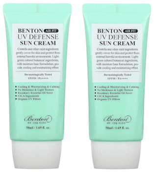 Benton Air Fit UV Defense Sun Cream (SPF50 PA++++) 2x50 ml