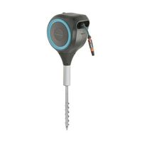 portamanguera automatico gardena rollup s 383x228x683 cm soporte para suelo con piqueta y manguera 15 m x 11 mm
