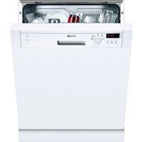 neff s41e50w1gb full-size semi-integrated dishwasher - white white