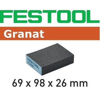 Festool Bloque De Lijado 69x98x26 36 Gr/6 Granat