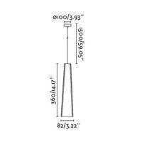 colgante led pluma 6w