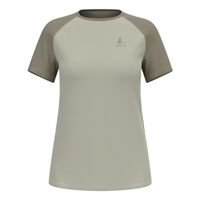 odlo x-alp trail camiseta de running mujeres-gris oliva