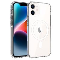 cool funda magnetica transparente para iphone 14 plus