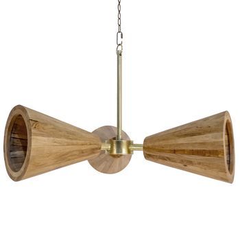 Lampara De Techo Madera,metal