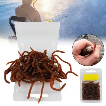 ZANLURE 20/50 piezas Señuelos de pesca artificiales suaves Cebo de TPR Camarones Bajo Carpa Pesca Equipo