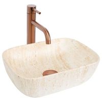 lavabo sobre encimera rea belinda mini beige
