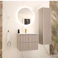 conjunto de muebles con lavabo paneles laminados y de mdf cachemira