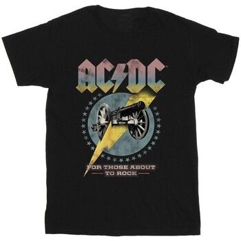 Acdc Camiseta For Those About To Rock para niña