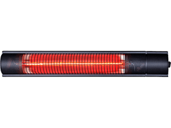 Estufa eléctrica - OK OPH 206324 ES, 2000 W, Para Pared/Techo, IP55, Negro