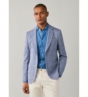 hackett london para hombre hm4400169 chaqueta britanica azul 4032 algodon clasico