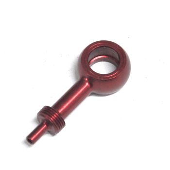 Tornillo banjo racor 10mm Allegri recto largo alu rojo