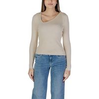 vila jersey vinelly ls neck detail knit toppb 14103386 para mujer