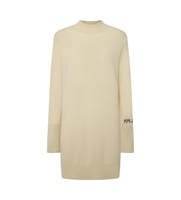 pepe jeans para mujer pl953593 vestido hazel blanco roto s casual poliester manga larga sostenible