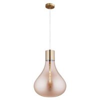 lampara colgante lumineca triz 40x50 cm ambar