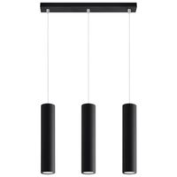 lampara colgante vaza negro 3 luces