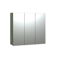 armario de bano con espejo y 3 puertas l90 cm - verde