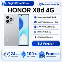 telefono inteligente honor x8d snapdragon 6s 4g gen 2 pantalla amoled de 677 bateria de 7000mah carga super rapida de 45w camara principal de alta definicion de 108mp ip65 version eu
