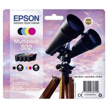 Epson 502 (T02V64010) Original Standard Capacity Multipack (Binocular)