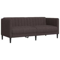 sofa de 2 plazas  sofa de salon  sofa de descanso tela marron oscuro