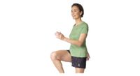 camiseta de manga corta odlo essential chill tec para mujer caqui