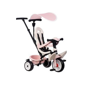 Triciclo Baby Con Pedales Y Sombrilla Rosa