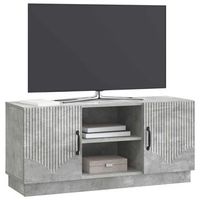 mueble de tv  mueble de salon  gabinete de tv gris hormigon 102 x 345 x 47 cm