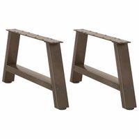 patas para mesa de centro en forma de a 2 unidades 70 x 30-31 cm acero vidaxl