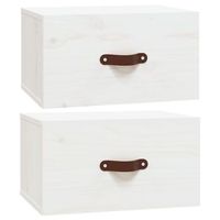 pack 2 uds mesitas de noche  mesa auxiliar  mesilla de pared blanco 40x295x22 cm