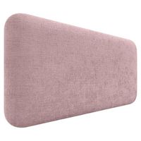 dhome cabecero tapizado en lana liso redondeado para pared acusticos cabeceros absorbentes cabezal cama dormitorio salmon 110cm