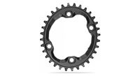 absoluteblack plato estrecho ancho 96bcd ovalado para transmisiones shimano 12v negro