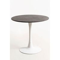 mesa kolio 80 cm marmol de madera 748080 cm - granito