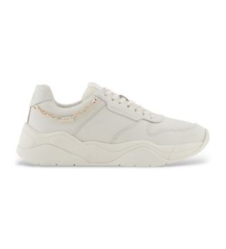 A|X Armani Exchange para mujer. XW001617AF17443M0107 Zapatillas de Piel Equip blanco (35.5), Plano, Cordones, Casual