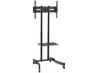 soporte tv - fonestar sts-4664n 37 a 70 con ruedas altura ajustable negro