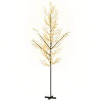 arbol led con flor de cerezo 672 led blanco calido 400 cm