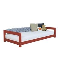 kiddy cama infantil 120 x 180 rojo ladrillo
