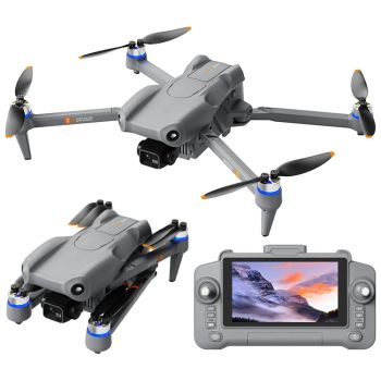 LYZRC L300 MAX GPS 5G WiFi FPV con pantalla LCD de 5,9 pulgadas, Controlador 1080P HD, doble cámara, gimbal de 3 ejes EI
