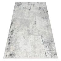 alfombra moderna duke 51378 crema  gris - hormigon piedra estructur 80x150 cm