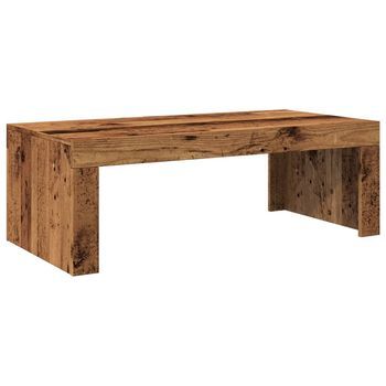 Mesa De Café | Mesa De Centro Madera De Ingeniería Envejecida 102x50x35 Cm