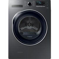 samsung tumble dryer dv90m5000qweu 9 kg heat pump  - graphite graphite