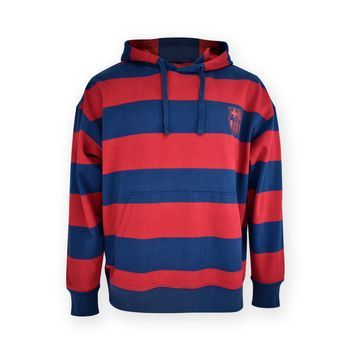 Sudadera Fc Barcelona Adulto Oversize Blaugrana Con Capucha