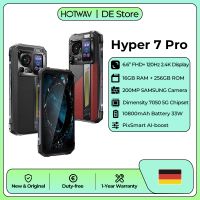 hotwav hyper 7 pro 5g telefono resistente con procesador dimensity 7050 de ocho nucleos camara de 200mp  32mp  24mp android 14 pantalla de 66 120hz 24k segunda pantalla de 145 16gb de