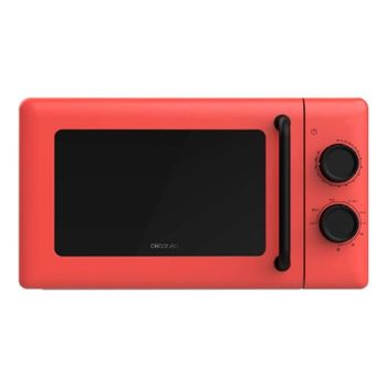 Cecotec Microondas Mecánico con Grill de 20L Proclean 3110 Red. 700W en 6 Niveles y Grilll de 800W, Modo Descongelación