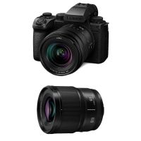camara mirrorless panasonic lumix s5iix 242mp full-frame 20-60mm f35-56  50mm f18 4k uhd wifi