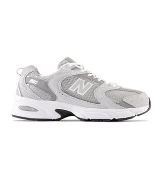 New Balance para hombre. MR530 Zapatillas de piel 530 gris (38), Plano, Cordones, Casual