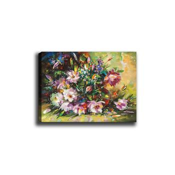 Pintura Decorativa Lienzo Canvas Tablo-25 Multicolor 70x100 Cm