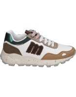 zapatillas para mujer mustang climb 60885 blanco y marron 41