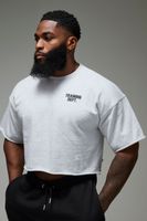 sudadera man active training dept con mangas cortas gris