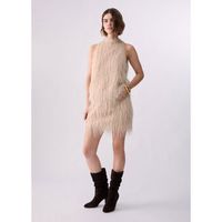 liu jo falda minifalda con flecos para mujer