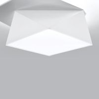 plafon de techo hexa blanco
