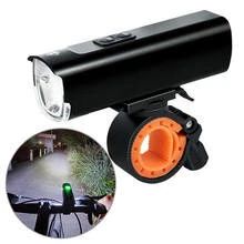BENGGUO 1100LM Faro de bicicleta Alta luminosidad IPX4 Resistente al agua Carga Tipo C 8 modos Luz frontal para biciclet